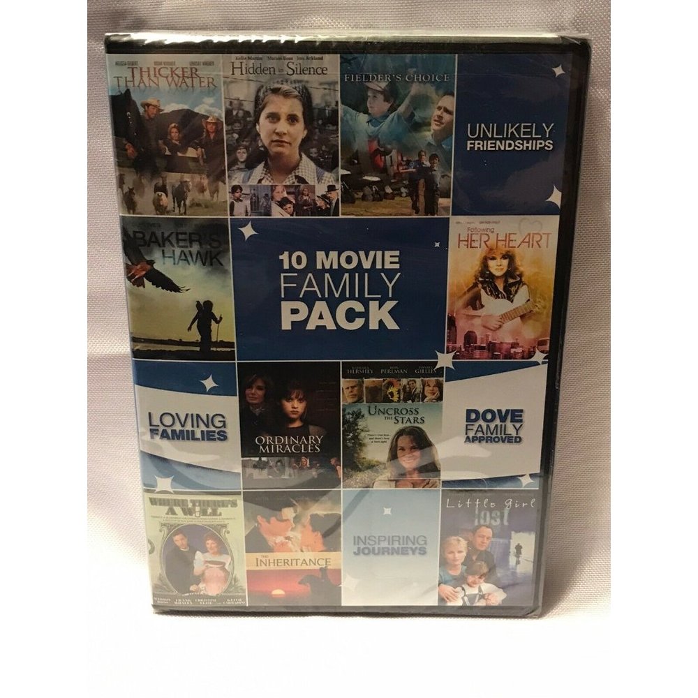 10 Movie Family Pack Region 1 DVD 2-Disc Set New